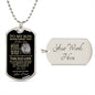 TO MY SON | LUXURY DOG TAG | BELIEVE IN YOURSELF