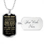 TO MY DAD | LUXURY MILITARY NECKLACE DOG TAG | YOU ARE THE GREATEST