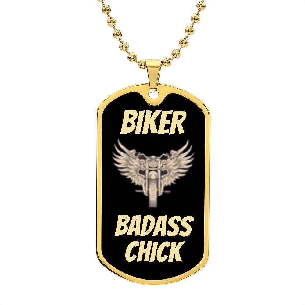 BIKKER BADASS CHICK | LUXURY MILITARY NECKLACE