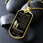 TO MY SON | DOG TAG | NEVER FORGET THAT YOU ARE LOVED