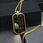 TO MY SON | DOG TAG | NEVER FORGET THAT YOU ARE LOVED