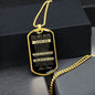 TO MY SON | LUXURY MILITARY NECKLACE DOG TAG | I LOVE YOU