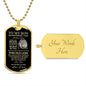 TO MY SON | LUXURY DOG TAG | BELIEVE IN YOURSELF