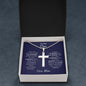 TO MY SON | STAINLESS CROSS NECKLACE | I WISH YOU NOTHING BUT JOY AND HAPPINESS