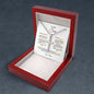 TO MY SON| STAINLESS CROSS NECKLACE| NEVER FORGET I LOVE YOU