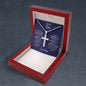 TO MY SON | STAINLESS CROSS NECKLACE | I WISH YOU NOTHING BUT JOY AND HAPPINESS
