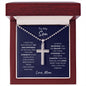 TO MY SON | STAINLESS CROSS NECKLACE | I WISH YOU NOTHING BUT JOY AND HAPPINESS