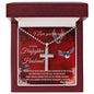 TO MY FIREFIGHTER HUSBAND | STAINLESS STEEL CROSS NECKLACE | HE WOULD GIVE HIS ANGELS CHARGE OVER YOU