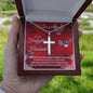 TO MY FIREFIGHTER HUSBAND | STAINLESS STEEL CROSS NECKLACE | HE WOULD GIVE HIS ANGELS CHARGE OVER YOU