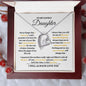 TO MY LOVELY DAUGHTER | FOREVER LOVE NECKLACE | NEVER FORGET I LOVE YOU