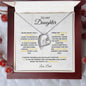 TO MY DAUGHTER|FOREVER LOVE NECKLACE| NEVER FORGET