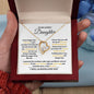 TO MY LOVELY DAUGHTER | FOREVER LOVE NECKLACE | NEVER FORGET I LOVE YOU
