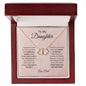 TO MY DAUGHTER| EVERLASTING LOVE NECKLACE| ALWAYS REMEMBER