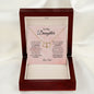 TO MY DAUGHTER| EVERLASTING LOVE NECKLACE| ALWAYS REMEMBER