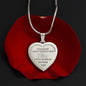 TO MY DAUGHTER | ENGRAVED HEART NECKLACE | I WILL ALWAYS BE YOUR DAD