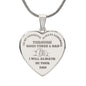 TO MY DAUGHTER | ENGRAVED HEART NECKLACE | I WILL ALWAYS BE YOUR DAD