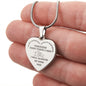 TO MY DAUGHTER | ENGRAVED HEART NECKLACE | I WILL ALWAYS BE YOUR DAD