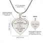 TO MY DAUGHTER | ENGRAVED HEART NECKLACE | I WILL ALWAYS BE YOUR DAD