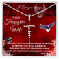 TO MY FIREFIGHTER WIFE | FAITH CROSS NECKLACE | HE WOULD GIVE HIS ANGELS CHARGE OVER YOU