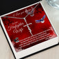 TO MY FIREFIGHTER WIFE | FAITH CROSS NECKLACE | HE WOULD GIVE HIS ANGELS CHARGE OVER YOU