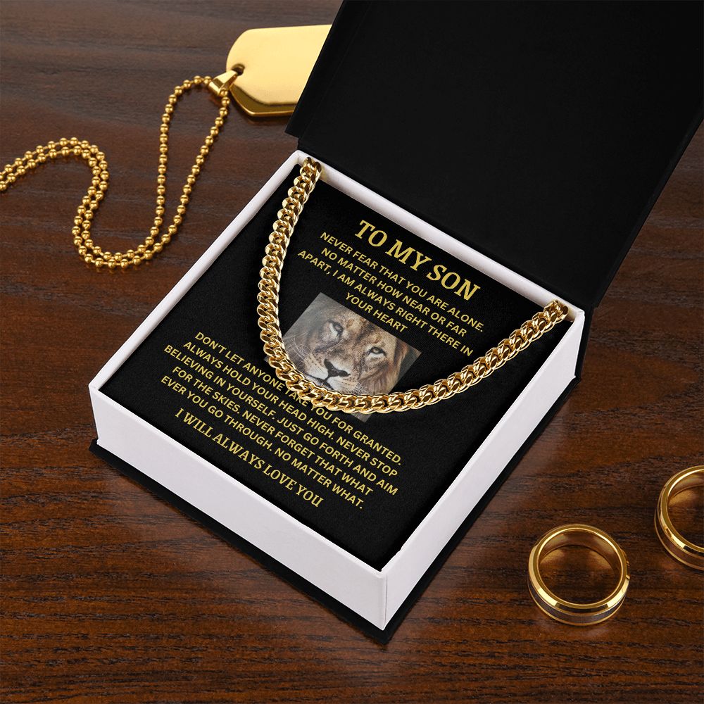 TO MY SON | CUBAN LINK CHAIN | I WILL ALWAYS LOVE YOU