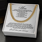 TO MY MAN | CUBAN LINK CHAIN | YOU ARE MY LIFE MY INSPIRATION MY STRENGTH MY SOULMATE