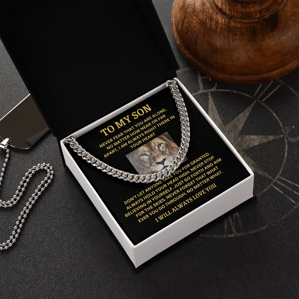 TO MY SON | CUBAN LINK CHAIN | I WILL ALWAYS LOVE YOU