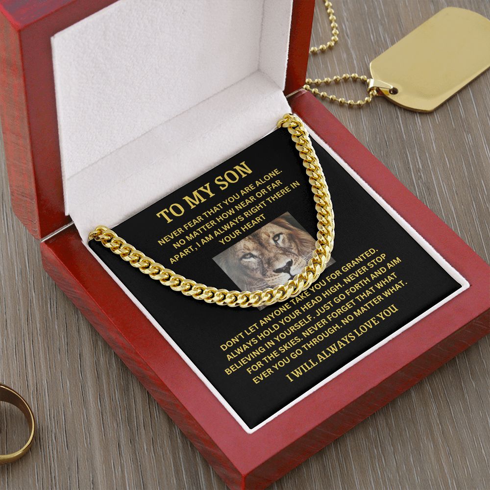 TO MY SON | CUBAN LINK CHAIN | I WILL ALWAYS LOVE YOU