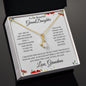 TO MY BEAUTIFULL GRANDDAUGHTER | ALLURING BEAUTY NECKLACE | YOU ARE MY LIFES BLESSING