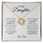 TO MY DAUGHTER | LOVE KNOT NECKLACE| NEVER FORGET