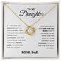 TO MY DAUGHTER | LOVE KNOT NECKLACE | YOU ARE CAPABLE OF ARCHIEVING ANYTHING