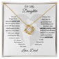 TO MY DAUGHTER | LOVE KNOT NECKLACE | LAUGH, LOVE, LIVE