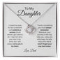 TO MY DAUGHTER | LOVE KNOT NECKLACE| NEVER FORGET