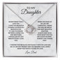 TO MY DAUGHTER|LOVE KNOT NEKCLACE| NEVER FORGET