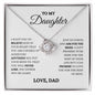 TO MY DAUGHTER | LOVE KNOT NECKLACE | YOU ARE CAPABLE OF ARCHIEVING ANYTHING