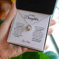 TO MY DAUGHTER | LOVE KNOT NECKLACE| NEVER FORGET