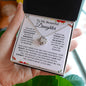 TO MY BEAUTIFUL DAUGHTER | LOVE KNOT NECKLACE | GOD BLESSED ME WITH A WONDERFULL DAUGHTER
