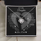 TO MY DAUGHTER | LOVE KNOT NECKLACE | NEVER FORGET
