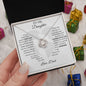 TO MY DAUGHTER | LOVE KNOT NECKLACE | LAUGH, LOVE, LIVE