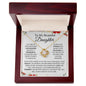 TO MY BEAUTIFUL DAUGHTER | LOVE KNOT NECKLACE | GOD BLESSED ME WITH A WONDERFULL DAUGHTER