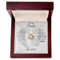 TO MY DAUGHTER | LOVE KNOT NECKLACE | LAUGH, LOVE, LIVE