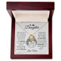 TO MY DAUGHTER | LOVE KNOT NECKLACE | YOU ARE MORE PERCIOUS TO ME
