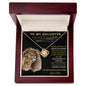 TO MY DAUGHTER | LOVE KNOT NECKLACE| I AM PROUD TO BE YOUR FATHER