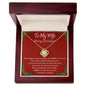 TO MY WIFE MERRY CHRISTMAS | LOVE KNOT NECKLACE | LOVE IS FOR ALWAYS