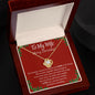 TO MY WIFE MERRY CHRISTMAS | LOVE KNOT NECKLACE | LOVE IS FOR ALWAYS