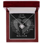 TO MY DAUGHTER | LOVE KNOT NECKLACE | NEVER FORGET