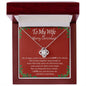 TO MY WIFE MERRY CHRISTMAS | LOVE KNOT NECKLACE | LOVE IS FOR ALWAYS