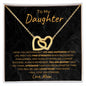 TO MY DAUGHTER | INTERLOCKING HEARTS NECKLACE| FIND STRENGTH