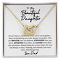 TO MY BEAUTIFUL DAUGHTER | INTERLOCKING NECKLACE | YOU ARE BRAVER