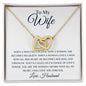 TO MY WIFE | INTERLOCKING HEARTS NECKLACE | I WILL LOVE YOU FOREVER